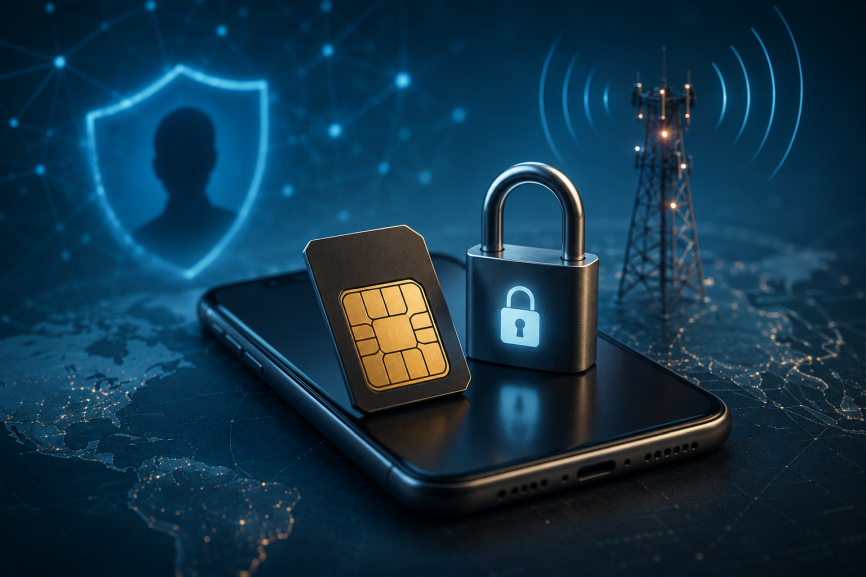 secure anonymous eSIM with number supports private calls