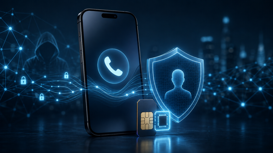 anonymous eSIM with number protects private mobile communication