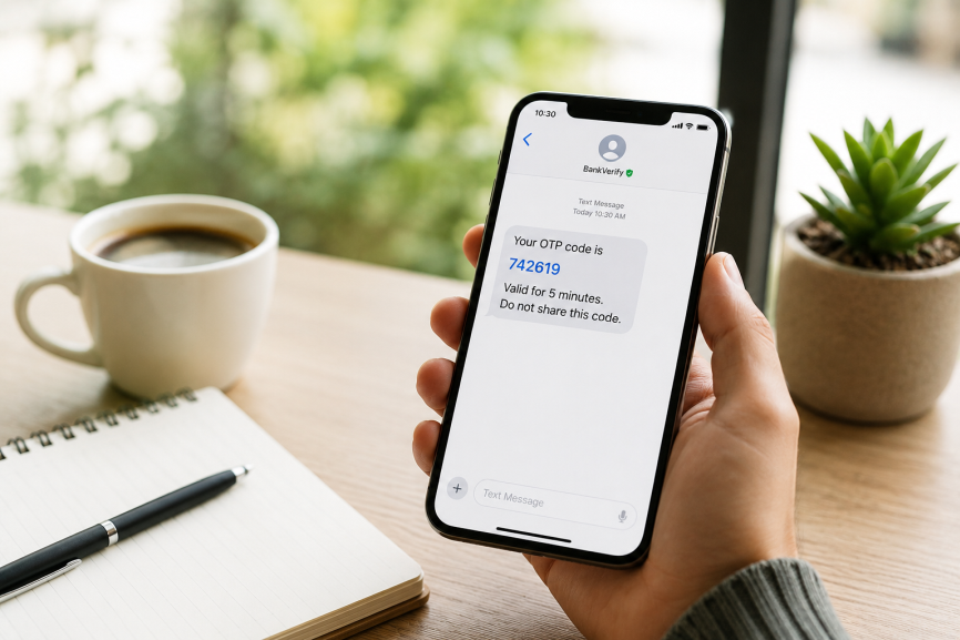 receive otp on esim without using a physical sim card