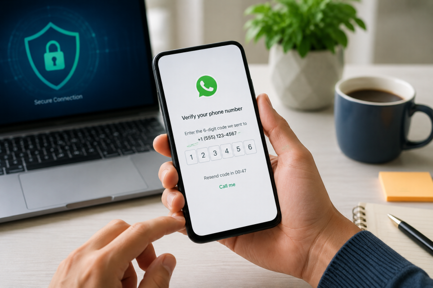 use whatsapp without your real phone number for secure account verification