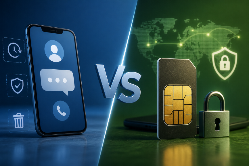 temporary number vs anonymous sim which works for privacy and verification